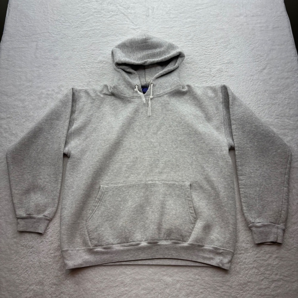Champion Basic Training Hoodie Heather Gray Vintage Made in USA Large